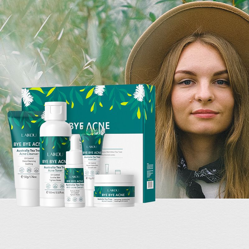 LAIKOU Tea Tree Five-Piece Facial Care Set_voghion.com