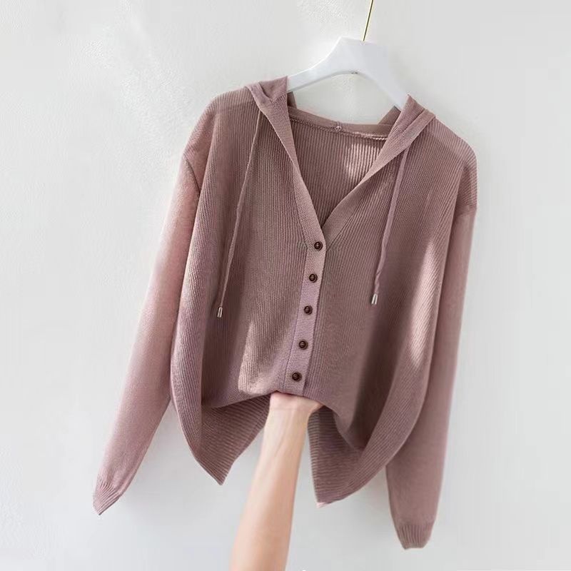Pull fin en soie glacée, commande originale du commerce extérieur, vêtements de protection solaire_voghion.com