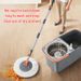 Neue abnehmbare Doppeleimer-Mopp-Spin-Mopp-Eimer-Sets 360°-Drehmopp für die Bodenreinigung Wiederverwendbare Mikrofaserköpfe Home Lazy Mop_voghion.com