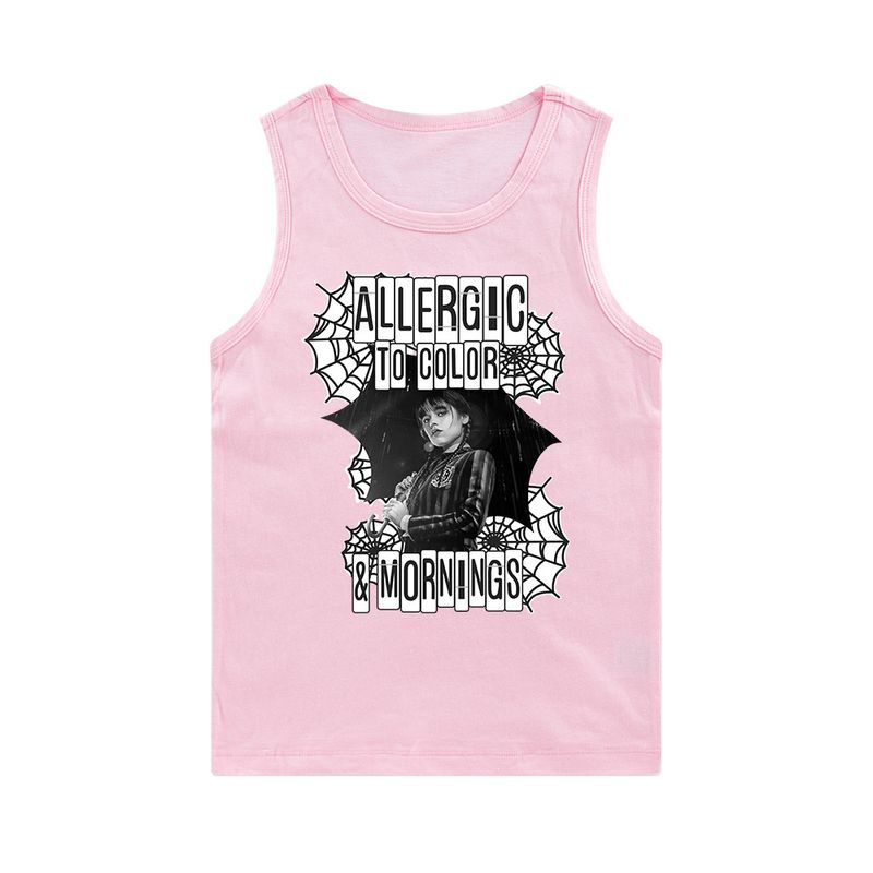 Bedrucktes ärmelloses Tanktop für ältere Jungen und Mädchen E714_voghion.com