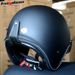 Vintage Style Motorcycle Half Helmet With Bluetooth Intercom & 3C Certification - Lightweight ABS Shell, Adjustable Fit For Men & Women_voghion.com
