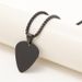 Collana con chitarra in metallo Pecque con incisione, pendente in acciaio al titanio anti-scolorimento, ciondolo in acciaio inossidabile per coppia, per uomo e donna_voghion.com