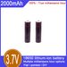 18650 litij-ionska punjiva baterija, 3.7V, 2000mAh, 100% kapaciteta, pogodna za električne igračke, elektroničke cigarete, svjetiljke i druga područja_voghion.com