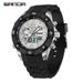 Men's Digital Analog Sports Watch With Multifunction, Waterproof, Stopwatch, Alarm, And Backlight For Outdoor Activities Waterproof Watch For Men_voghion.com
