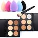 Makeup Sets POPFEEL 3 Piece Makeup Palette Combination Foundation Palette Powder Puff Brush Beauty Beginner Studio_voghion.com