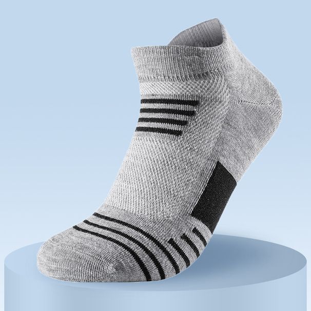 Sportsocken fir Männer, kuerz, mëttleren Tube, Hierscht a Wanter, dënn, verdickt, atmungsaktiv, rutschfest Lafsocken_voghion.com
