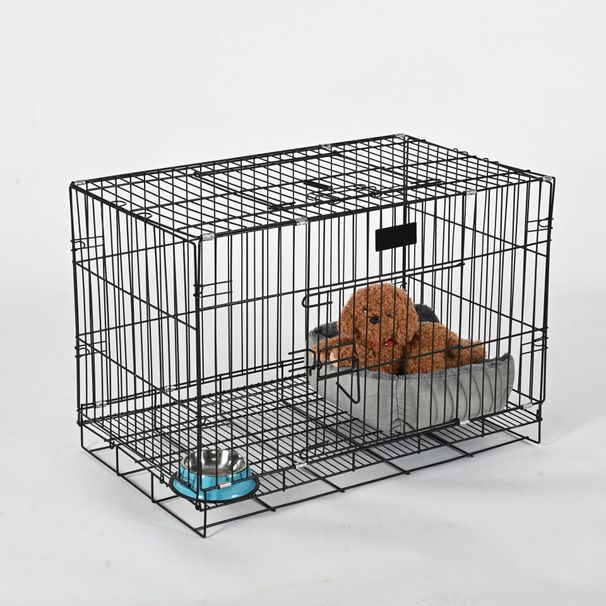 Gabbia pieghevole per gatti, cani di piccola e media taglia con toilette, modello Teddy Pomerania_voghion.com