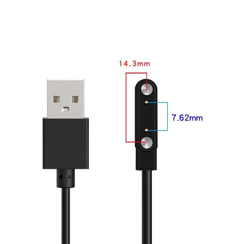 2-bens 4-bens Smartwatch Dock-opladeradapter USB-opladerkabel til voksen/børns smartwatch-strømopladerledning_voghion.com