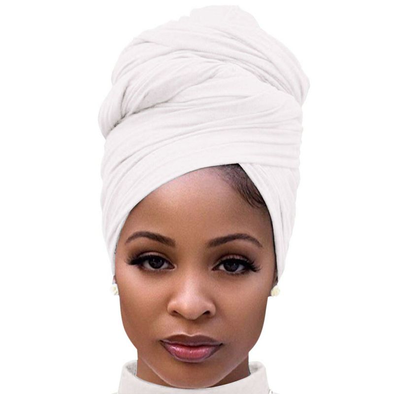 Cappello musulmano Bandana alla moda in stile etnico tinta unita Scialli popolari Cappelli bandana in seta di latte multicolore_voghion.com