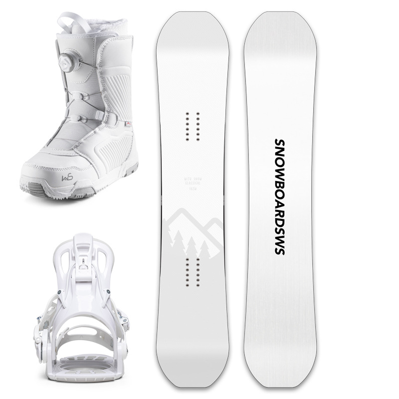 Snowboardset Komplett snowboardskor för vuxna med snabb fixering, allt-i-ett-bräda_voghion.com