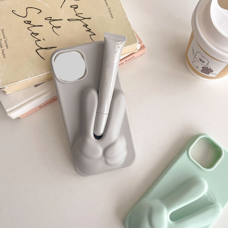 Biye lipstick case iPhone silicone all inclusive mobile phone case Hailey same style 11/12/13/14/15/PRO_voghion.com