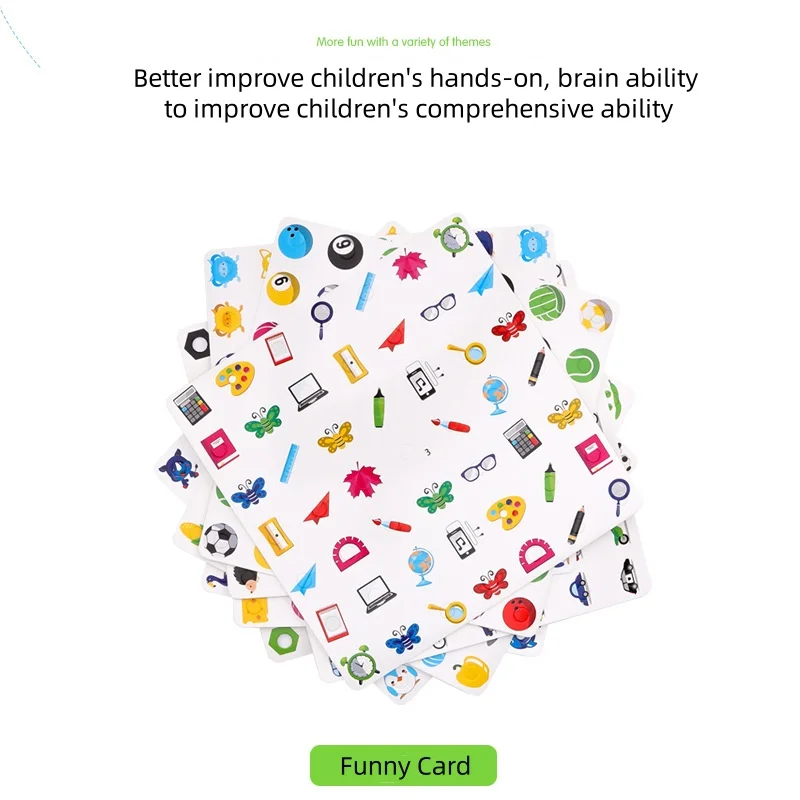 Montessori Memory Board Game Logical Thinking Cognitive Learning Memory Matching Classic Card Children Memory Activity Toy_voghion.com