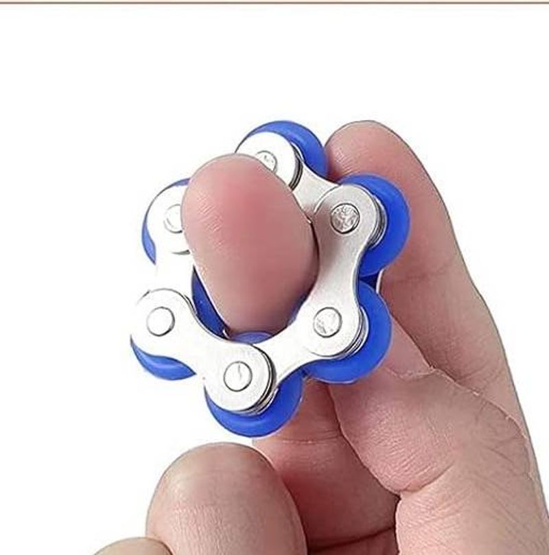 Stress Relief Toys Bicycle Decompression Chain Six Section Iron Chain With Multiple Deformations To Relieve Stress And Vent Toys Fidgetcube_voghion.com