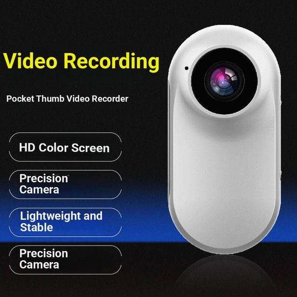 Action camera delle dimensioni di un pollice – Mini bodycam HD 1080P per motociclisti, sportivi e forze dell'ordine (impermeabile/visione notturna)_voghion.com