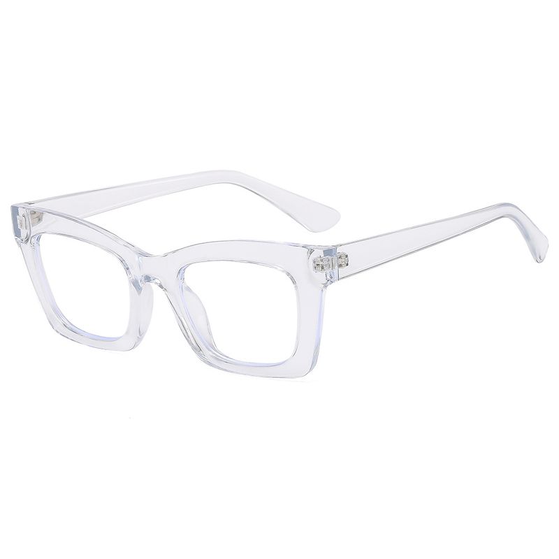 Damesbrillenmonturen Mode Retro Multi Color Anti-blauw licht Luipaardprint Platte brilmonturen Ins Net Celebrity All Match Brilmonturen_voghion.com