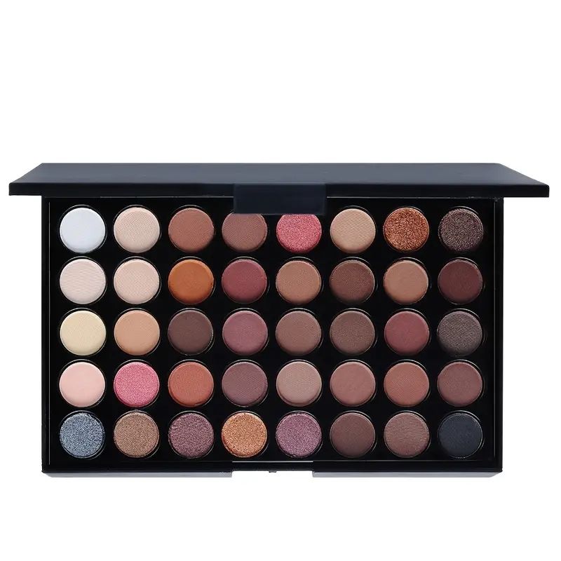40 kleuren oogmake-up palet, mat glinsterend metallic oogschaduwpalet_voghion.com