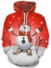 Spring Autumn New 3D Digital Print Snowman Cartoon Series Loose Fit Sports Hoodie For Men And Women_voghion.com