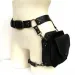Bolsa de cintura punk retrô de PU, casual, pequena, quadrada, transversal, feminina, multifuncional, para áreas externas, bolsa para celular_voghion.com