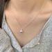 Collana in argento puro con ciondolo a forma di cuore semplice, design di nicchia coreano INS, per donne, stile minimalista, celebrità di Internet_voghion.com