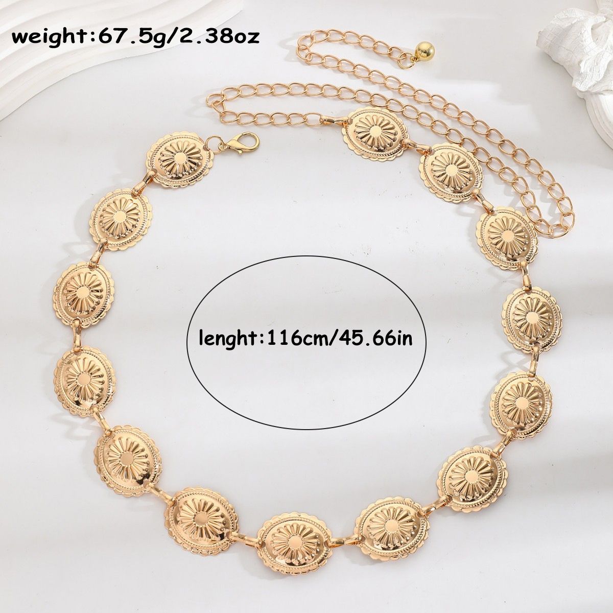 Women’s Jewelry Set Fashion Retro Metal Waist Chain With Skirt High End Ethnic Style Female Summer Belt Waist Accessories Alloy Chain_voghion.com