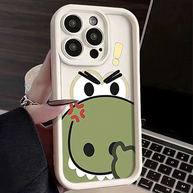Funda de teléfono para iPhone 15, 14, 13, 12, 11 Pro Max, XS, XR, X, 8, 7 Plus, SE2, 14Pro, 15Pro, mate, divertida, con patrón de cocodrilo, suave, TPU_voghion.com