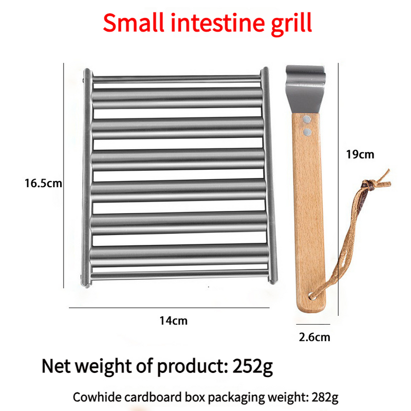 Stainless Steel Detachable Rolling Outdoor Hot Dog Grill Sausage Rack_voghion.com
