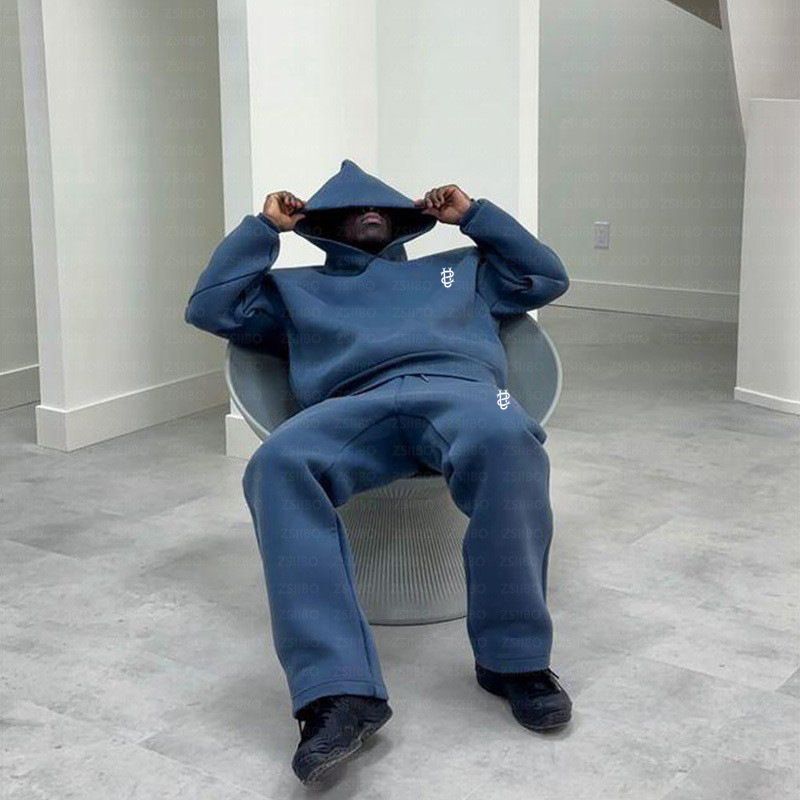 2025 Casual Einfache Paar Mode Hoodie Sweatshirt Einfarbig Lose Sweatshirt Jogginghose_voghion.com