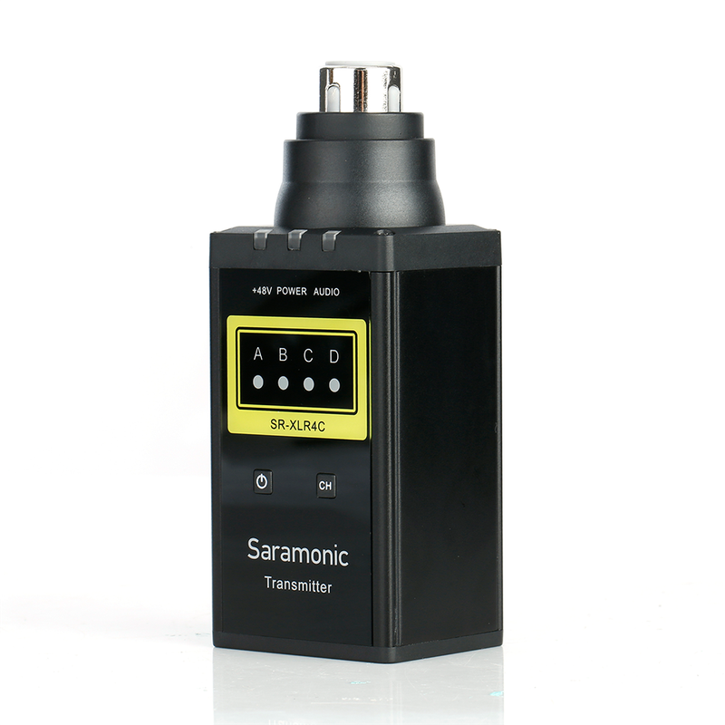 Aufsteckbarer XLR-Sender (SR-XLR4C) und Handmikrofon (SR-HM4C) für das SR-WM4C-Funksystem_voghion.com