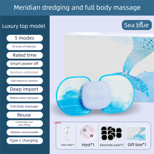 Mini Home Niederfrequenz-Pulsmassage-Patch für Hals und Taille, multifunktionale Tasche wiederaufladbar, geeignet für_voghion.com