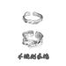 85 Degrees Gray Irregular Opening Adjustable Texture For Women Ins Cold Style 2022 New Ring Accessory_voghion.com