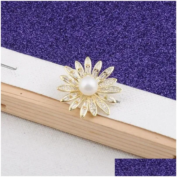 Spille, perle, fiori, api, insetti, zirconi, cristalli, strass, Fibbia per sciarpa, colletto della camicia, spilla, cappello, accessori per abbigliamento_voghion.com