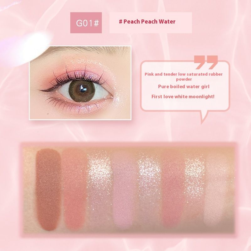 Gtales Gogo Dance Powder Fog Cloud Plate Milk Tea Pembe Renk Mat Sedefli Günlük Makyaj göz farı_voghion.com