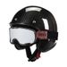 Carbon Fiber Retro 3/4 Motorcycle Helmet – Lightweight & Durable, 3K/12K/Forge Weave Options, UV-Shield Goggles/Mask – 3C Certified_voghion.com