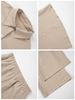 Abbigliamento da donna, completo casual da donna, ampio e alla moda, in tinta unita, antirughe, completo pantalone in misto poliestere, comodo per lavoro e tempo libero_voghion.com