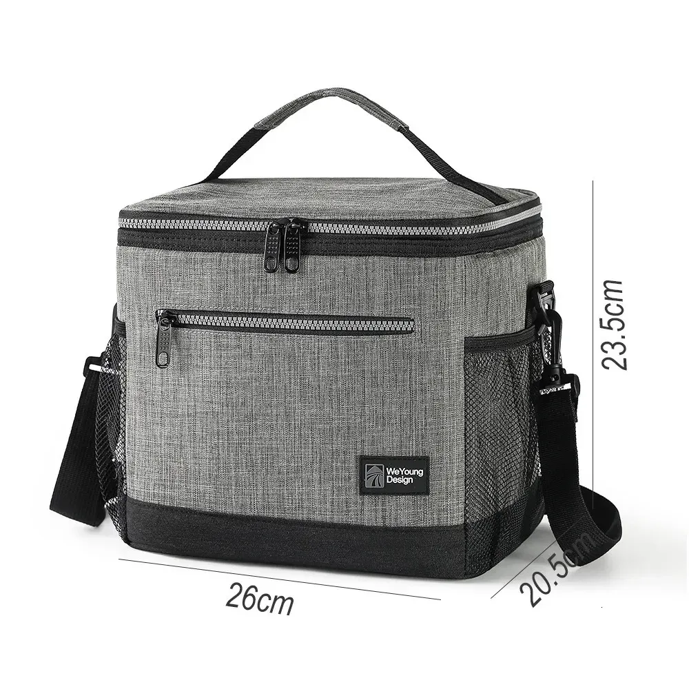 Borsa termica di grande capacità per ufficio, viaggi, frutta, pranzo, birra, bevande, bento, per mantenere la freschezza_voghion.com