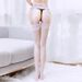 Large Lace Integrated Sexy One-piece And Fun Stockings, Black Silk White Long Tube Suspender Socks, Yiwu_voghion.com