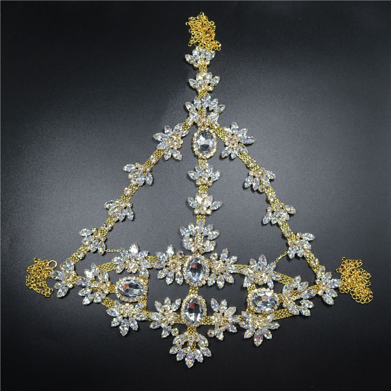 Nuovo creativo diamante tempestato per la decorazione della festa in atmosfera di Halloween, maschera di gioielli con strass scintillanti_voghion.com