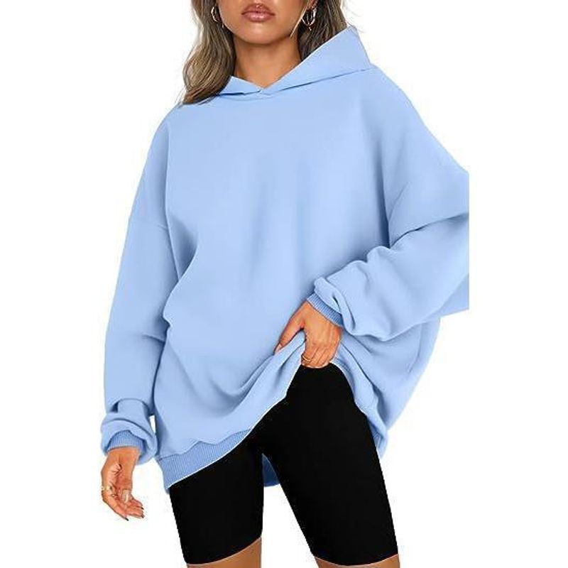 2024 Women's New Hooded Pullover Loose Casual Fleece Hoodie_voghion.com