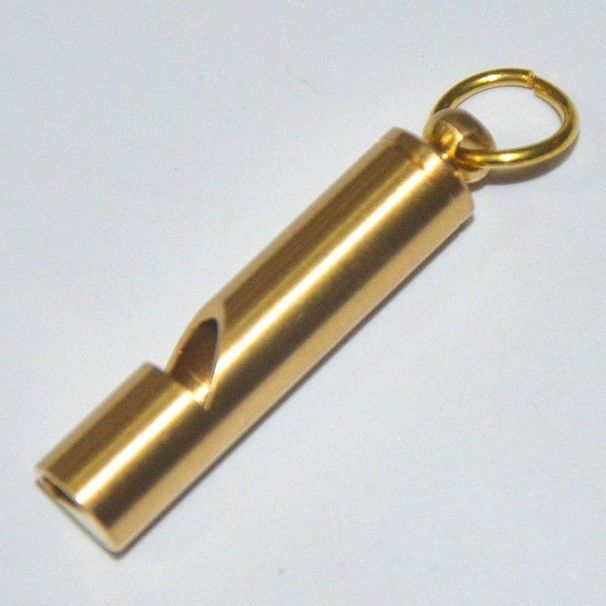 Hochwertige Pfeife aus massivem Messing – Ultralautes Notfall-Überlebenswerkzeug für Outdoor, Wandern, Camping und EDC als Schlüsselanhänger (handgefertigt, rostfrei, hochfrequent)_voghion.com