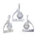 Gioielli da uomo - Collana con ciondolo Hip Hop DREAMS 2REALITY con pietre di zircone, catena cubana placcata in argento e oro, collana con zircone intarsiato da 24 pollici_voghion.com