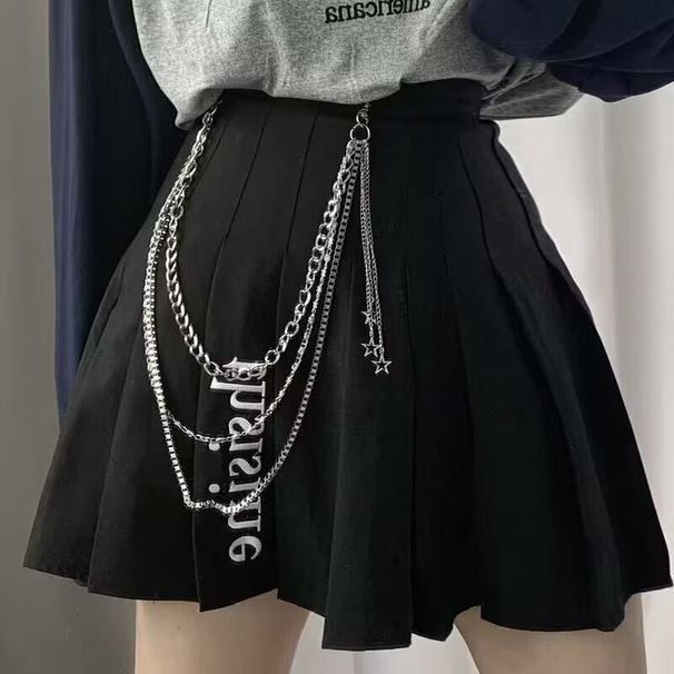 Punk Star Waist Chain For Women - Cool Hip Hop Pants Chain Accessory, JK Skirt & Streetwear Decoration_voghion.com