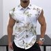 Herren Casual Ärmelloses Hemd Mode Druck Atmungsaktiv Lose Weste Top_voghion.com