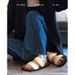Genuine Leather Platform Sandals (Retro-Inspired, Chunky Sole Beach Slides For Women - Summer Casual & Boho Style)_voghion.com