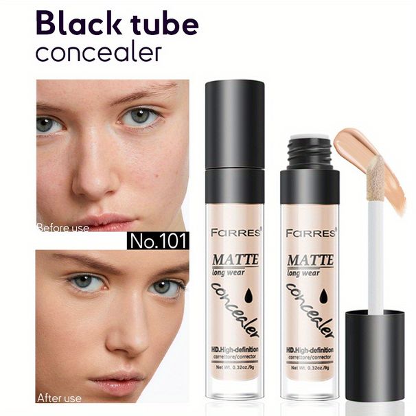 Powder Concealer, Contour Powder, Oil Control, Moisturizing, Setting Powder, Waterproof And Sweat Proof Loose Powder, Tulle Matte Liquid Foundation_voghion.com
