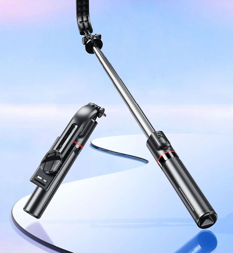 X50 tripod selfie stick X50 Bluetooth remote control 360 ° rotation folding storage floor standing selfie artifact_voghion.com