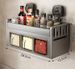 Space-Saving Wall-Mounted Spice Rack With Strong Suction Cups, Multi-Layer Kitchen Organizer For Salt, Oil, Soy Sauce Bottles_voghion.com