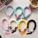 Ins Autumn Winter Color-Block Plush Wristband Short Universal Phone Lanyard Pendant Wrist Clip Keychain_voghion.com