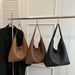Bolsa de ombro estilo hobo coreano, preguiçosa, diária, mãe e filho, moderna e relaxada, com grande capacidade, para axila_voghion.com