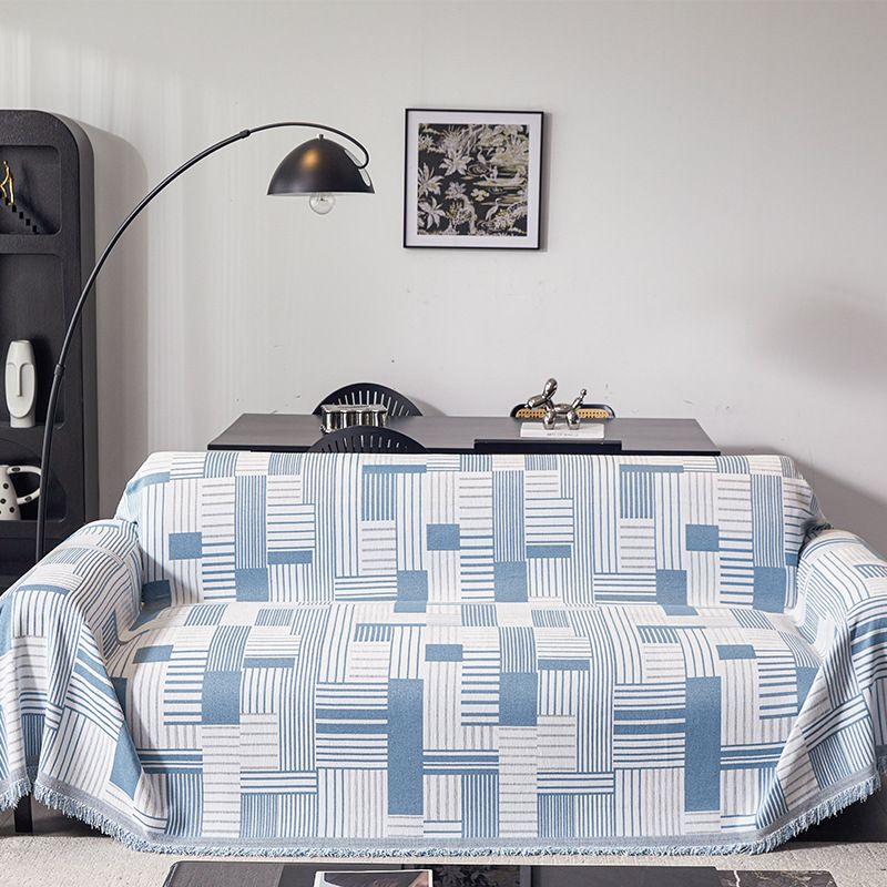 Pokrowiec na sofę Nordic Chenille – geometryczny pokrowiec żakardowy na sofy modułowe (odwracalny, w wielu kolorach)_voghion.com