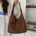 Vintage Hobo Bags: Women's Soft PU Leather Shoulder Bag, Large Capacity Retro Tote Handbag For Fall & Winter_voghion.com